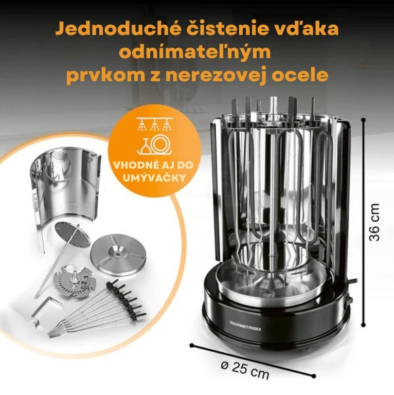 GourmetMaxx Vetikálny Döner gril 05914 (3)